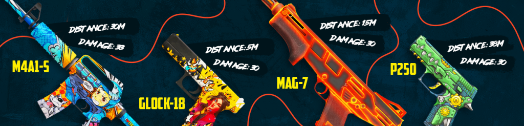 CS2 weapon damage and distance
