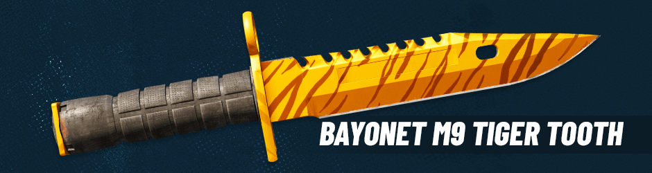Image with M9 Bayonet Tiger Tooth Knife