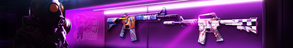 CS2 M4A4 vs M4A1-S comparison guide showing both CT rifles side by side with recoil, damage, and playstyle differences for competitive players